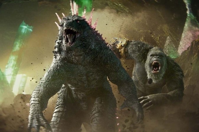 'Godzilla e Kong: O Novo Império' peca ao não desenvolver trama com os gigantes -  (crédito: Divulgação)