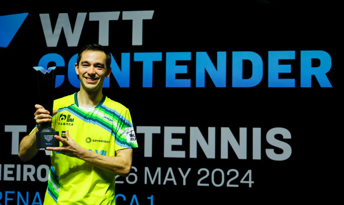 Hugo Calderano conquista título do WTT Contender Rio -  (crédito: EBC)