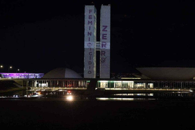 Congresso Nacional tem projeções da campanha pelo Feminicídio Zero -  (crédito: EBC)