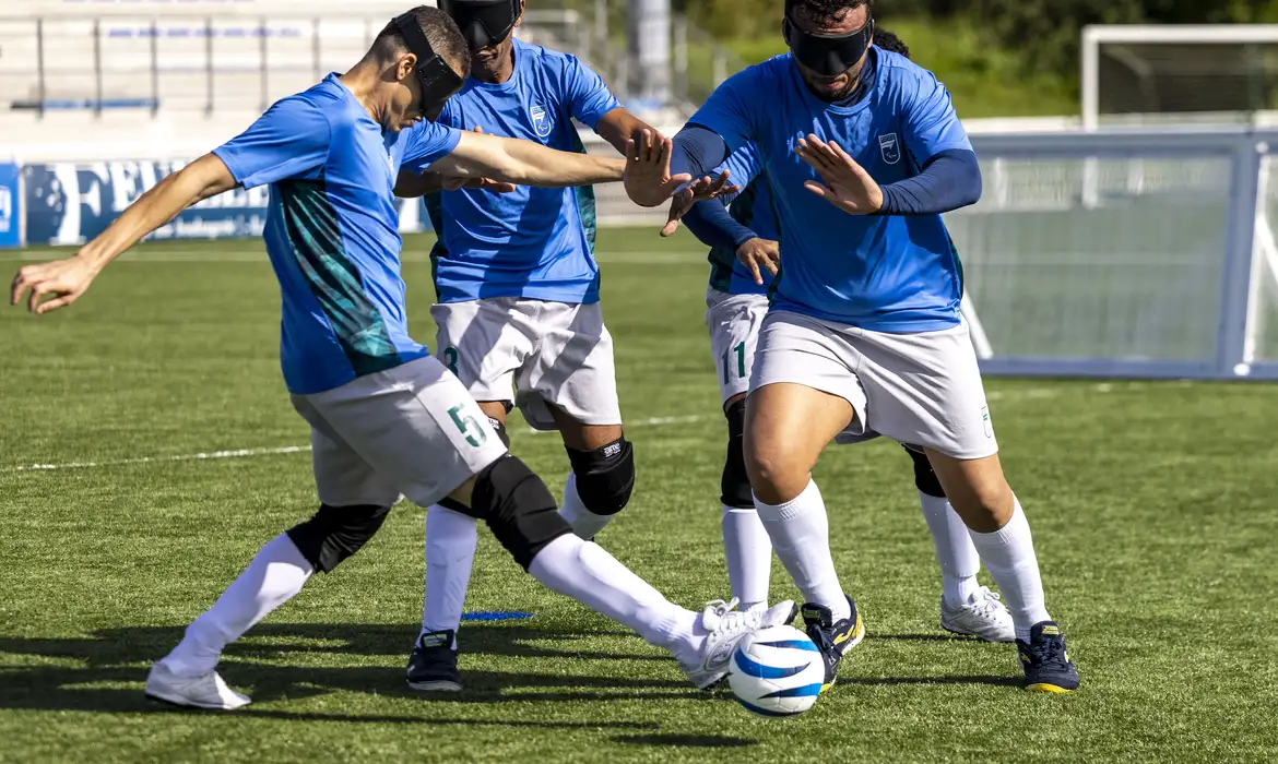 Futebol de cegos: maior campeão paralímpico, Brasil mira hexa em Paris -  (crédito: EBC)