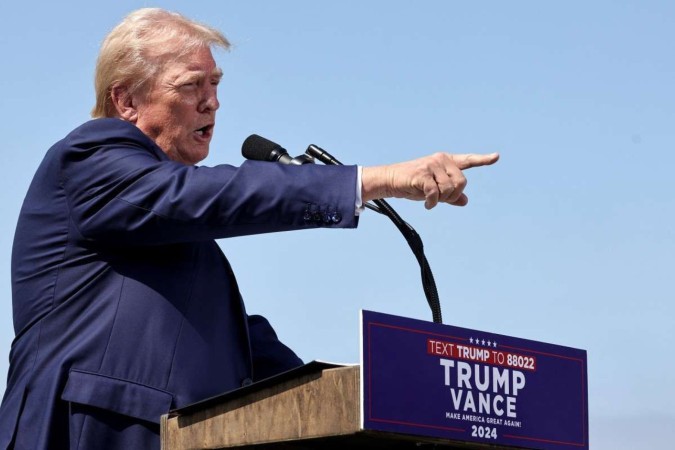 Donald Trump sofreu mais uma atentando. Desta vez foi em um campo de golfe -  (crédito:  Getty Images via AFP)