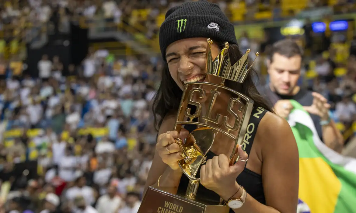 Rayssa Leal conquista etapa da Liga Mundial de Street Skate -  (crédito: EBC)